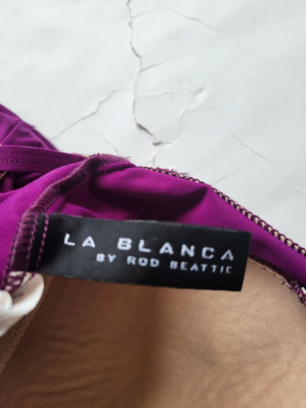 La Blanca by Rod Beattie 1 Piece Bright Pink Swimsuit Womens Size 6 Tall Beach - Picture 10 of 12